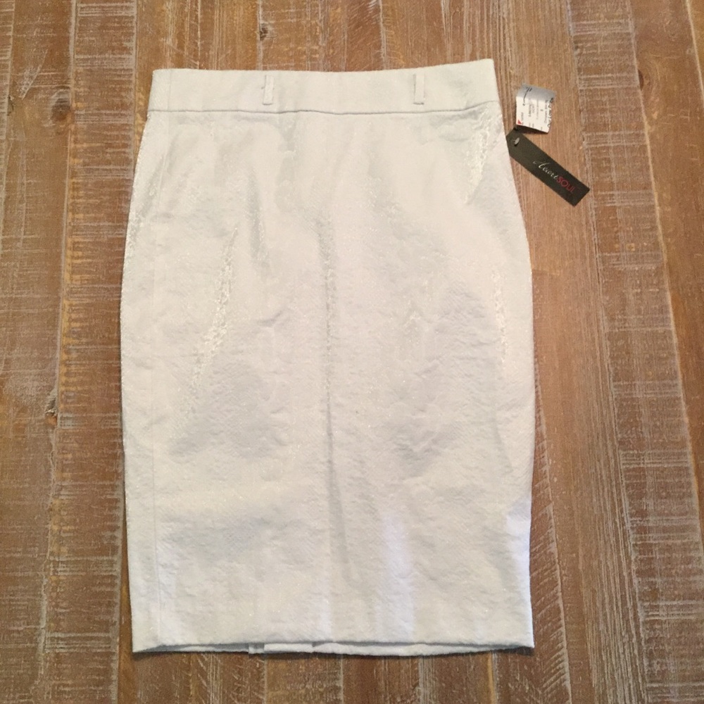 White Pencil Skirt NWT